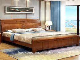 design solid wood king size double bed