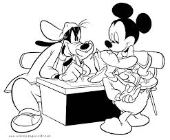 mickey mouse and minnie coloring pages