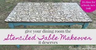 awesome paisley stenciled table