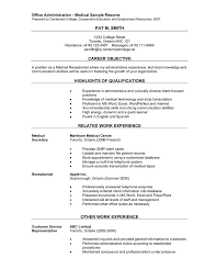 We found      Images in Medical Receptionist Resume Templates Gallery 