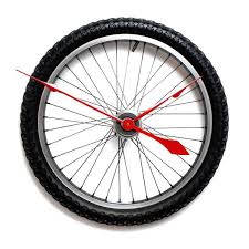 bike tire wall clock
