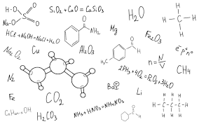 Handwritten Doodle Chemical Formula