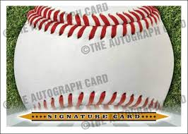 The selected offensive stats are displayed on the card in what most would consider a full season. Amazon Com The Blank Autograph Card Ss02 Universal Signature Card Sweet Spot Any Autograph Major Or Minor Leaguer Coach Scout The Original Blank Baseball Card Baseball Cards Collectibles Fine Art