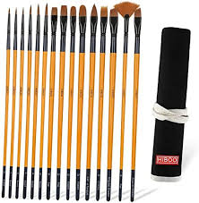 hiboo art paint brush set 15 diffe