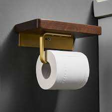 Wooden Toilet Paper Holder With Phone