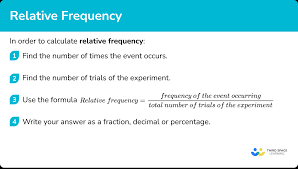 relative frequency gcse maths steps
