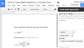 Use Latex Math Equations In Google Docs
