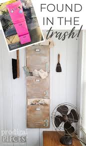 Vertical Wall File Organizer Makeover