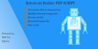 robots txt builder php script by