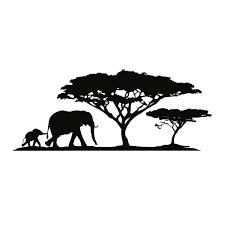 Find the perfect african tree silhouette stock photos and editorial news pictures from getty images. Wandtattoo Elephant Family Wandprinz Ch Elefanten Schablone Elefanten Silhouette Elefantenbaby