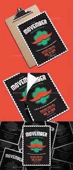 Movember Event Flyer File Features Psd Ai Files Size A4 8 27x11