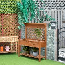 Wooden Garden Potting Table