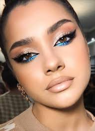 makeup blue eyeshadow blue eyeliner