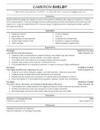 Legal Secretary Resume Description Assistant Sample No Experience