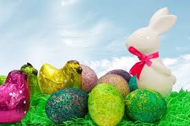 A group of chocolate easter eggs with a bunny on top. Easter easter nest  easter bunny, food drink. - PICRYL - Public Domain Media Search Engine  Public Domain Search