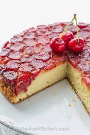 Cherry Upside Down Cake Recipe gambar png