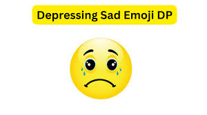 depressing sad emoji dp 2024
