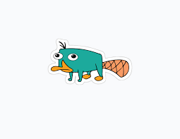 Perry the Platypus Sticker Can Be Placed on Any Laptop Water - Etsy