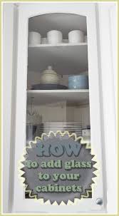 How To Put Glass In Cabinet Doors