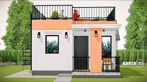 Roof Deck Minimal House Design
