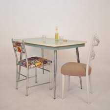 italian formica & chrome dining table