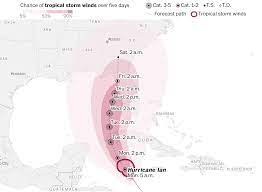 Hurricane Ian tracker: Map and ...