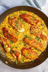 You can't beat a simple chicken casserole on a chilly evening! Skillet Chicken With Creamed Corn Family Food On The Table