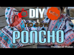 Diy No Sew Poncho Diy
