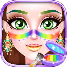 rainbow festival makeup games