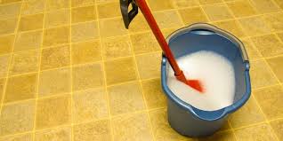 how to clean a linoleum floor that is