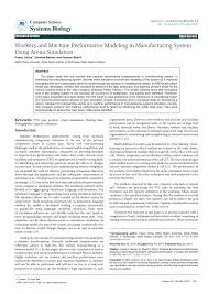Pdf Workers And Machine Performance Modeling In