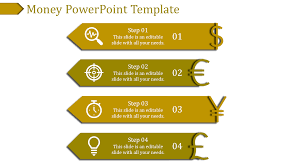 A Four Noded Money Powerpoint Template