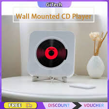 Gitech Wall Mounted Cd Player Bluetooth