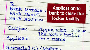 locker facility closing application