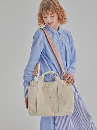 Stacey Daytrip Tote Canvas Ivory 3 Colors W Concept