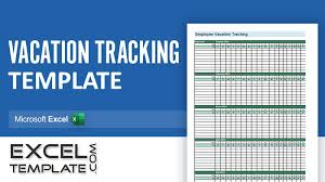 employee vacation tracking excel
