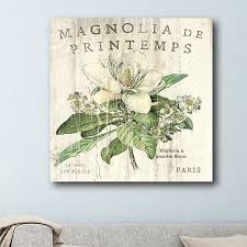 French Country Magnolia Canvas Wall Art