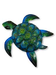 Metal Wall Art Sealife Turtle