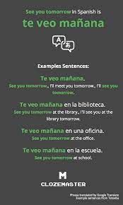 how to say see you tomorrow in spanish