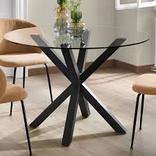 Cillin Glass Top Dining Table