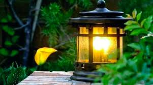 tall solar lamp post outdoor garden