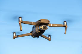 flying drone dji mavic 2 pro editorial
