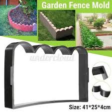 garden fence cement mold pathway brick