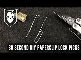30 second diy paperclip lock picks