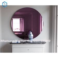 purple colour mirror decorative glass
