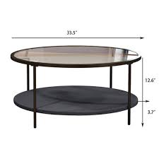 Round Tempered Glass Coffee Table