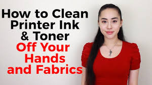 how to clean printer ink and toner off