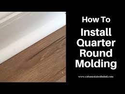 installing quarter round molding you