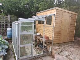 Half Shed And Half Greenhouse Combo