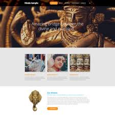Hindu Temple Website Templates Template Monster